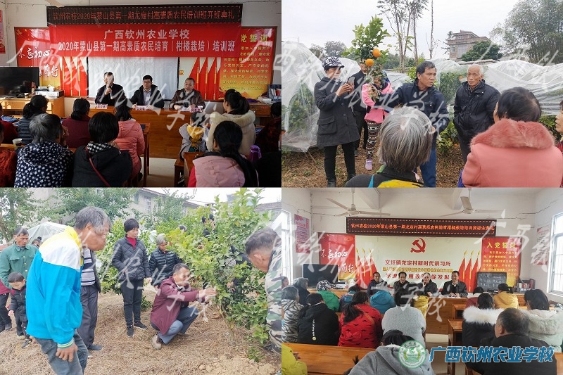 我校圆满完成2020年度蒙山县高素质农民培育项目任务