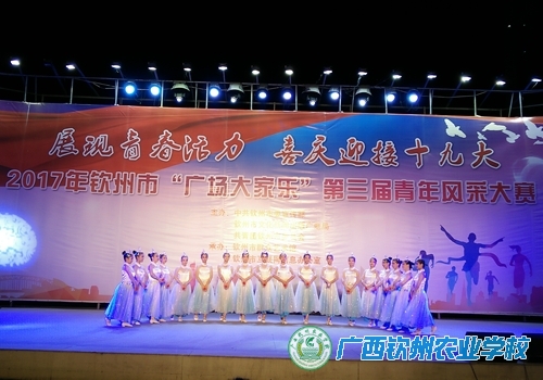 青春喜迎党的十九大  钦农学子展风采