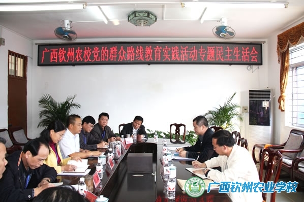 我校召开党的群众路线教育实践活动专题民主生活会