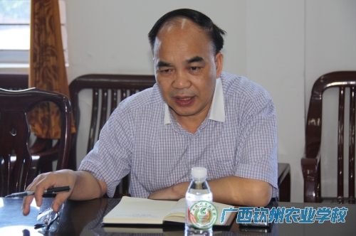 自治区农业厅领导到我校就广西海洋农业职业技术学院项目建设开展调研