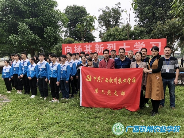 第三党支部开展“缅怀革命先烈，坚定理想信念”主题党日活动