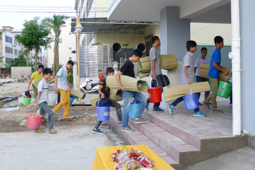 我校举行学生新公寓楼落成启用仪式