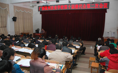 我校召开第十届教职工代表大会第二次会议