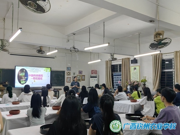 清风“荷”韵，荷以消夏 ——我校开展中华优秀传统文化艺术传承学校中国传统插花体验课