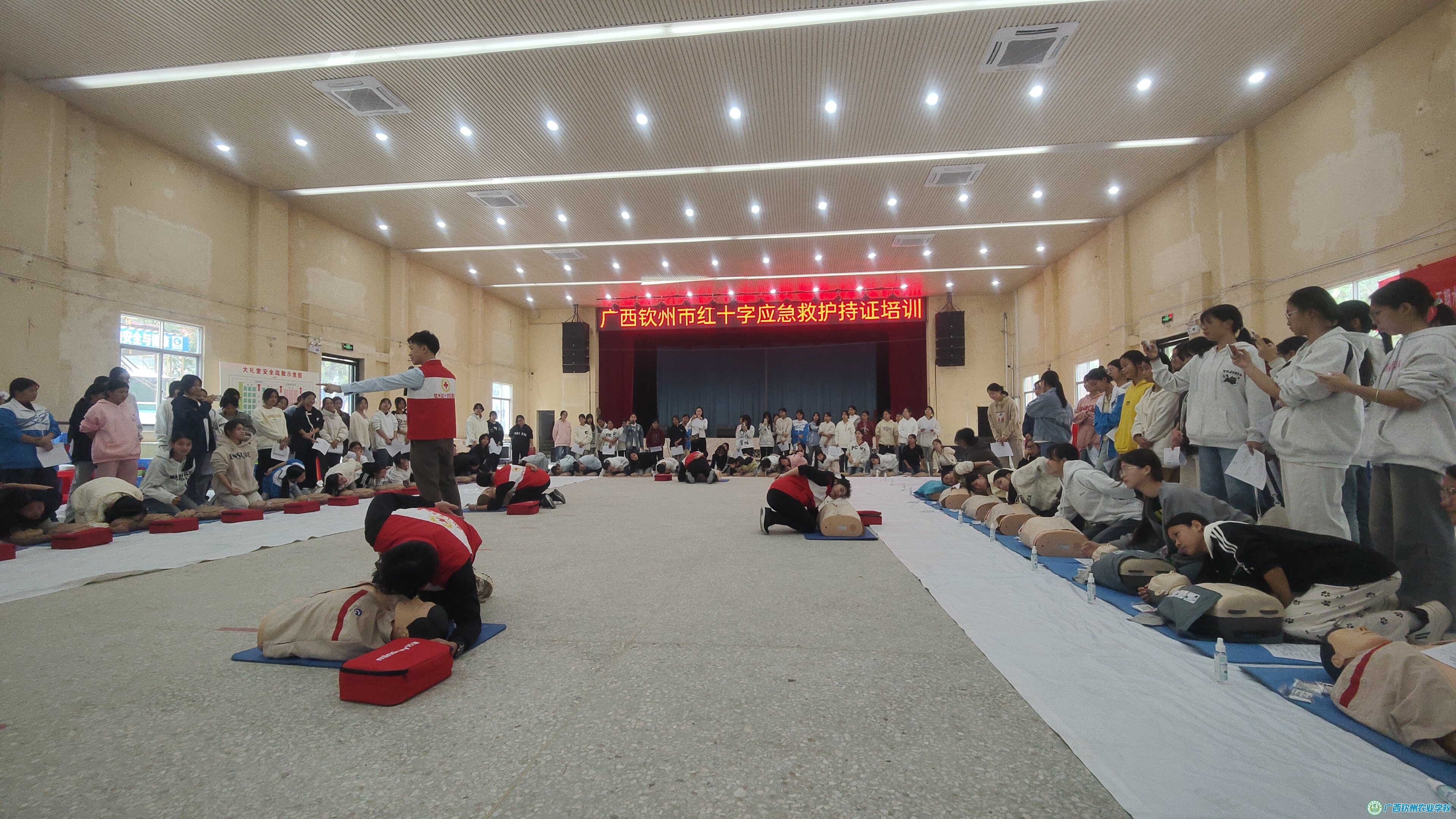 校园守护，“救”在身边——钦州市红十字来我校开展应急救护持证培训活动