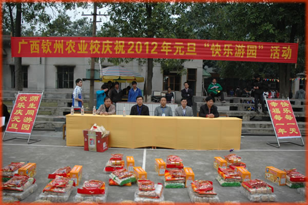 我校隆重举行庆祝2012年元旦学生“快乐游园”活动