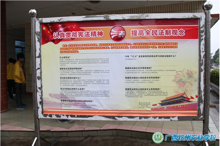 我校积极开展“12.4“””国家宪法日宪法宣传教育活动