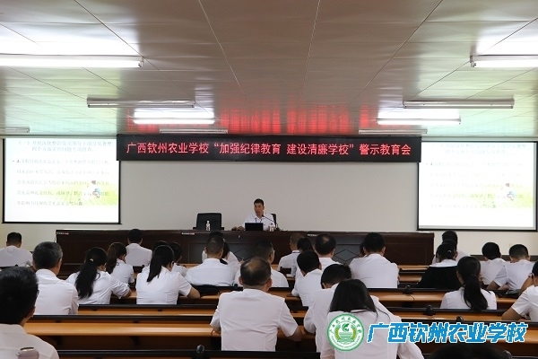 我校召开“加强纪律教育 建设清廉学校”警示教育大会