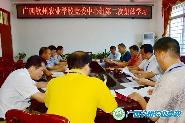我校召开习近平总书记视察广西时重要讲话精神学习会暨2017年度党委理论学习中心组第二次集体学习会