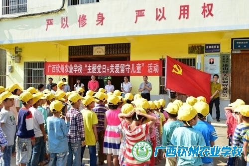 我校开展“主题党日+关爱留守儿童”活动