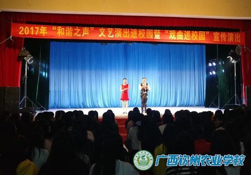 “和谐之声”百场文艺演出进校园活动在我校举行
