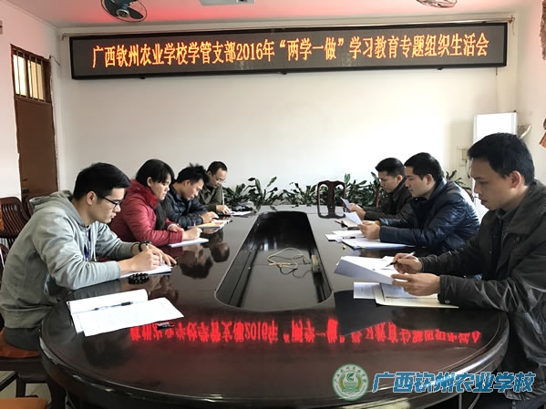 我校学生管理党支部召开2016年“两学一做”学习教育专题组织生活会