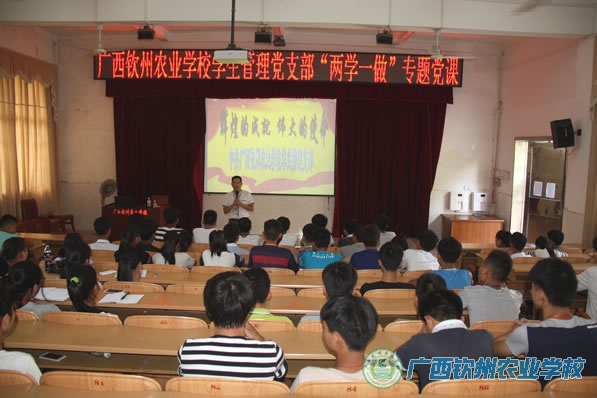 我校学生管理党支部召开“两学一做”专题党课