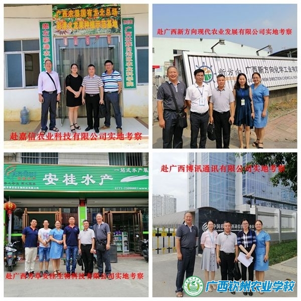 我校赴南宁市、崇左市、龙州县实地考察学生顶岗实习企业