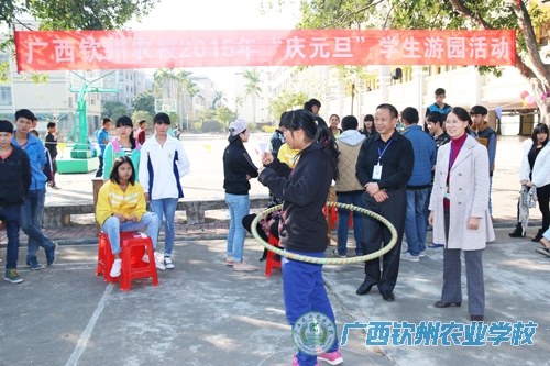 我校举办2015年“庆元旦”学生游园活动