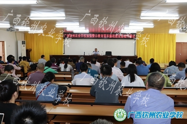 学校召开加强警示教育筑牢廉政建设基础专题会